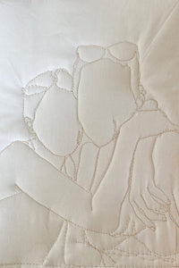 A TEXTILE PICTURE WITH FRAME ON ORDER