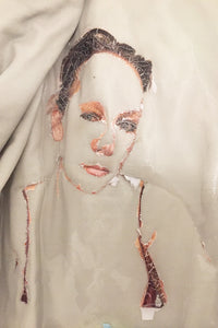 A TEXTILE PICTURE WITH FRAME ON ORDER