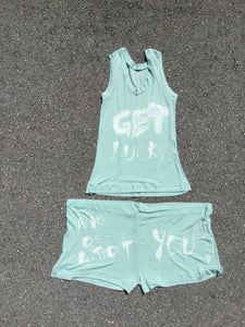 SET TANKTOP "GET LUCKY" SHORT "WITH OR WITHOUT YOU"