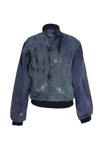 silk bomber-jacket S